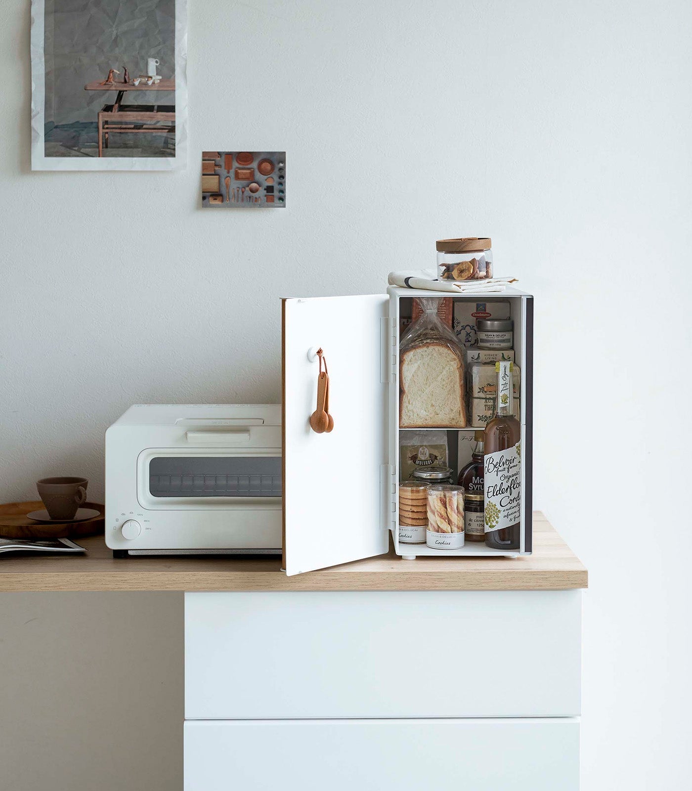 Vertical Bread Box - Steel + Wood - Paranoid Ranch