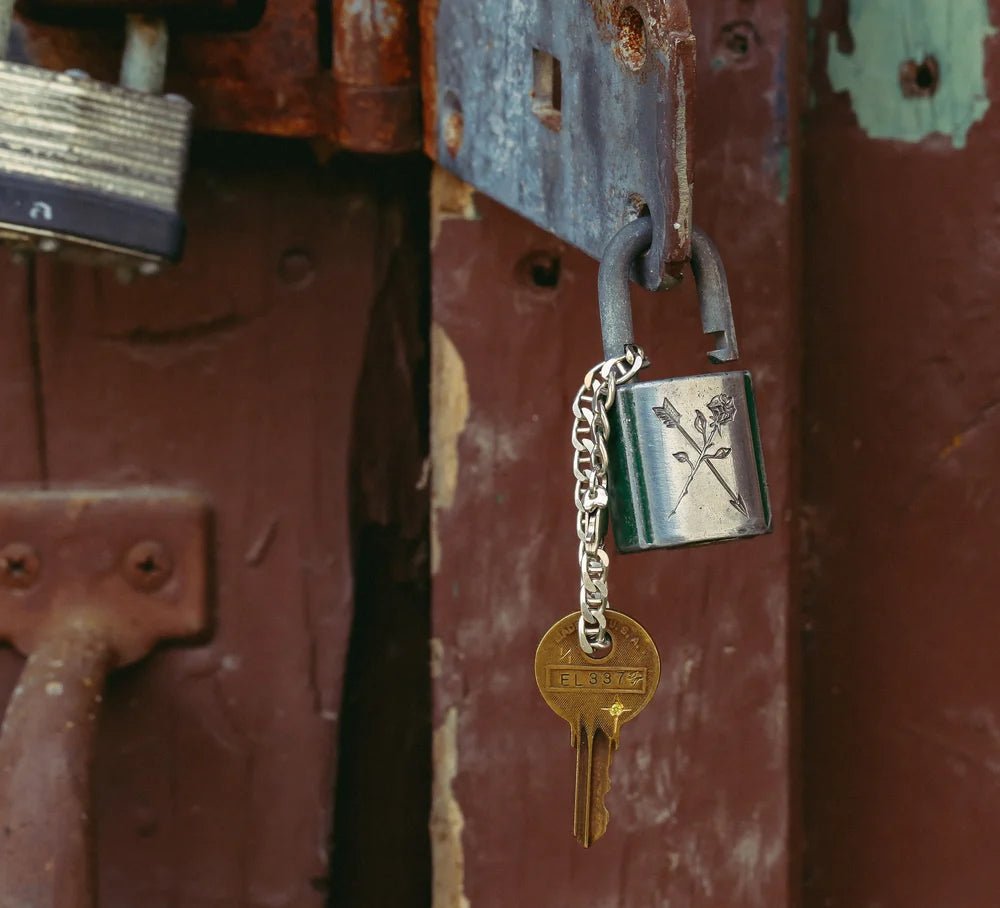 Vintage Engraved Lock - Paranoid Ranch