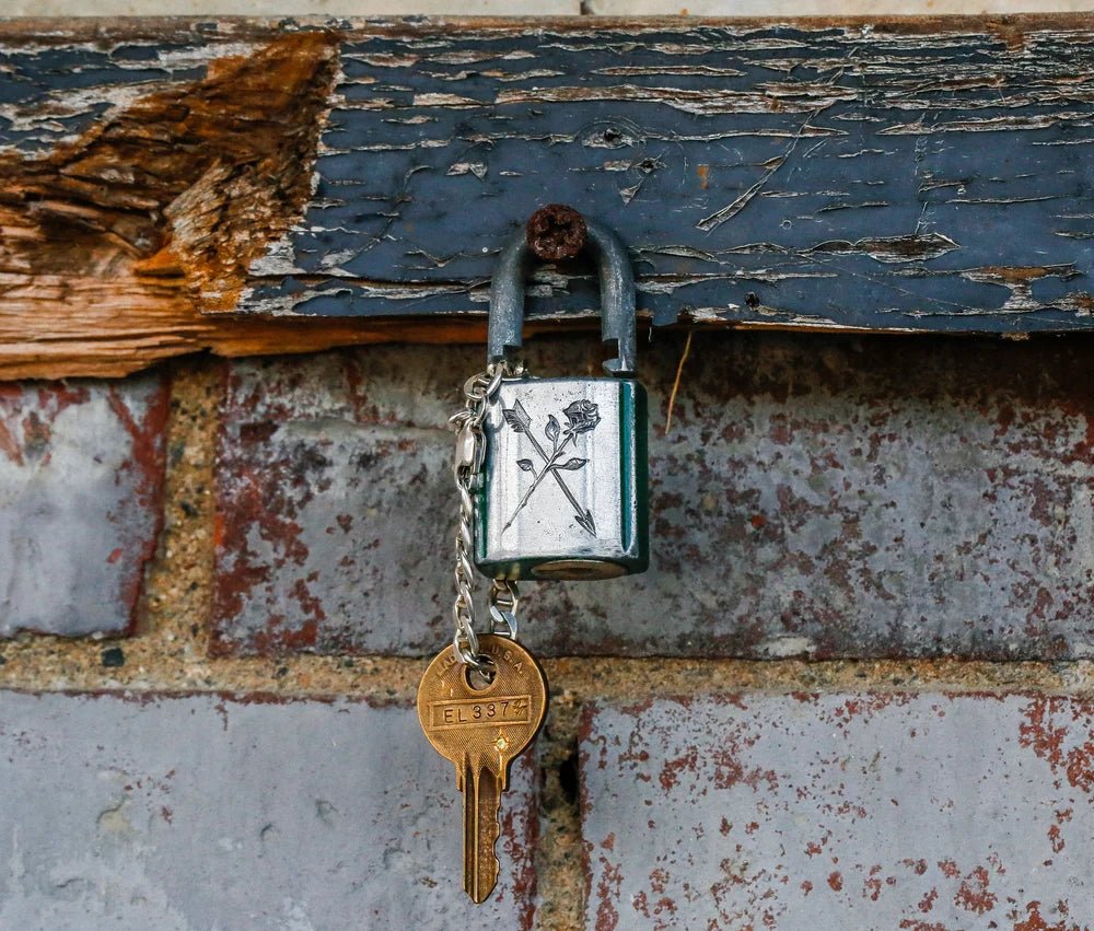 Vintage Engraved Lock - Paranoid Ranch