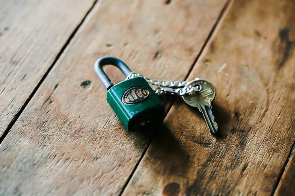 Vintage Engraved Lock - Paranoid Ranch