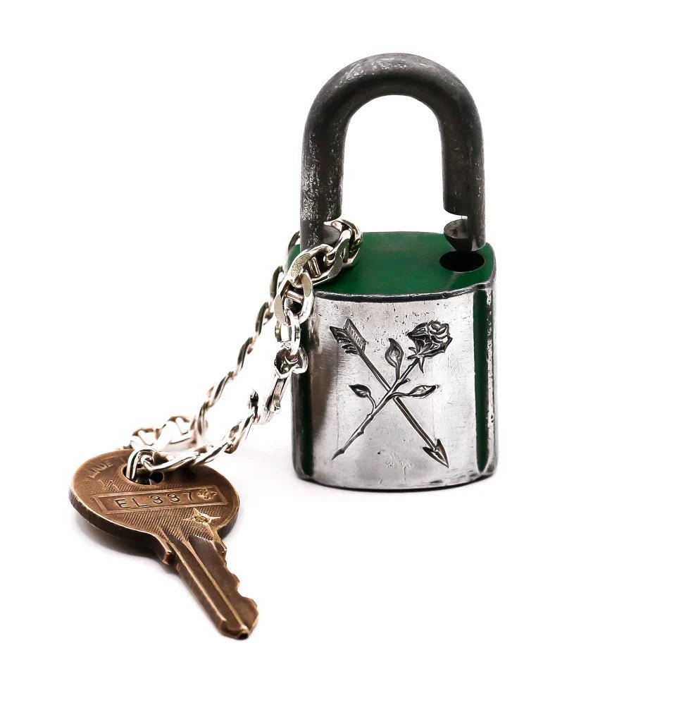 Vintage Engraved Lock - Paranoid Ranch