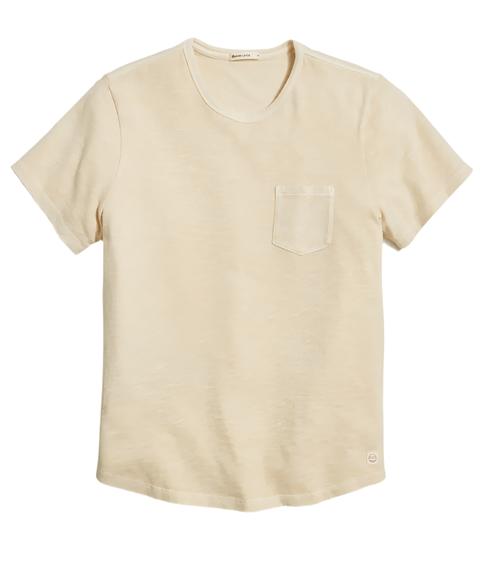 Vintage Heavy Slub Pocket Tee - Antique White - Paranoid Ranch