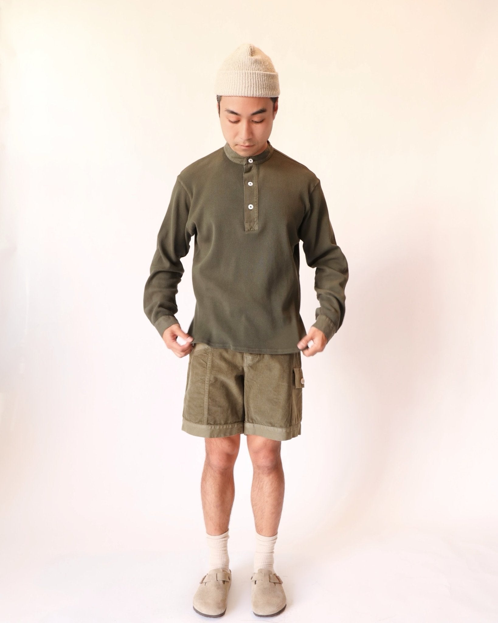 Waffle Henley Shirt - Paranoid Ranch