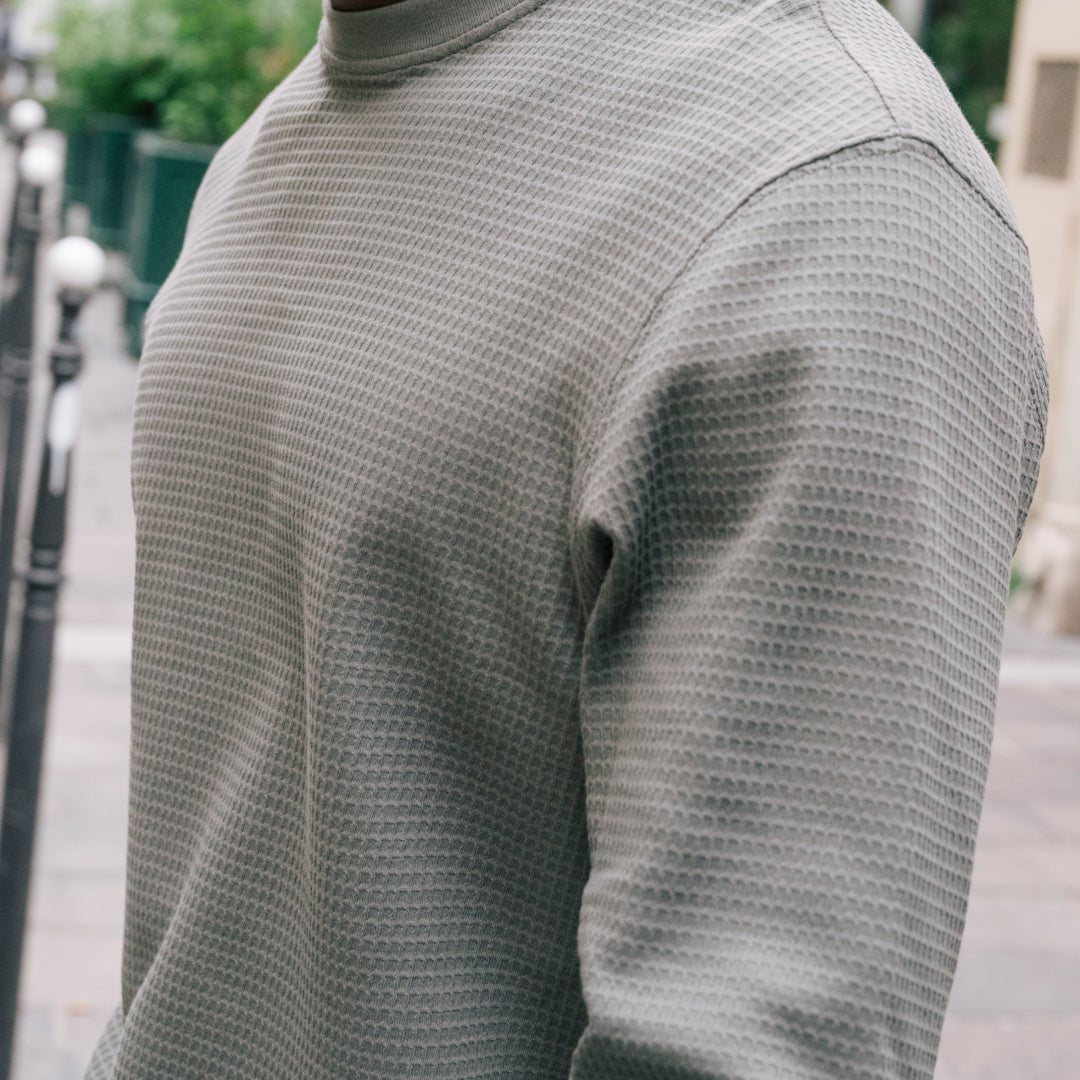 Waffle Long Sleeve Tee - Paranoid Ranch