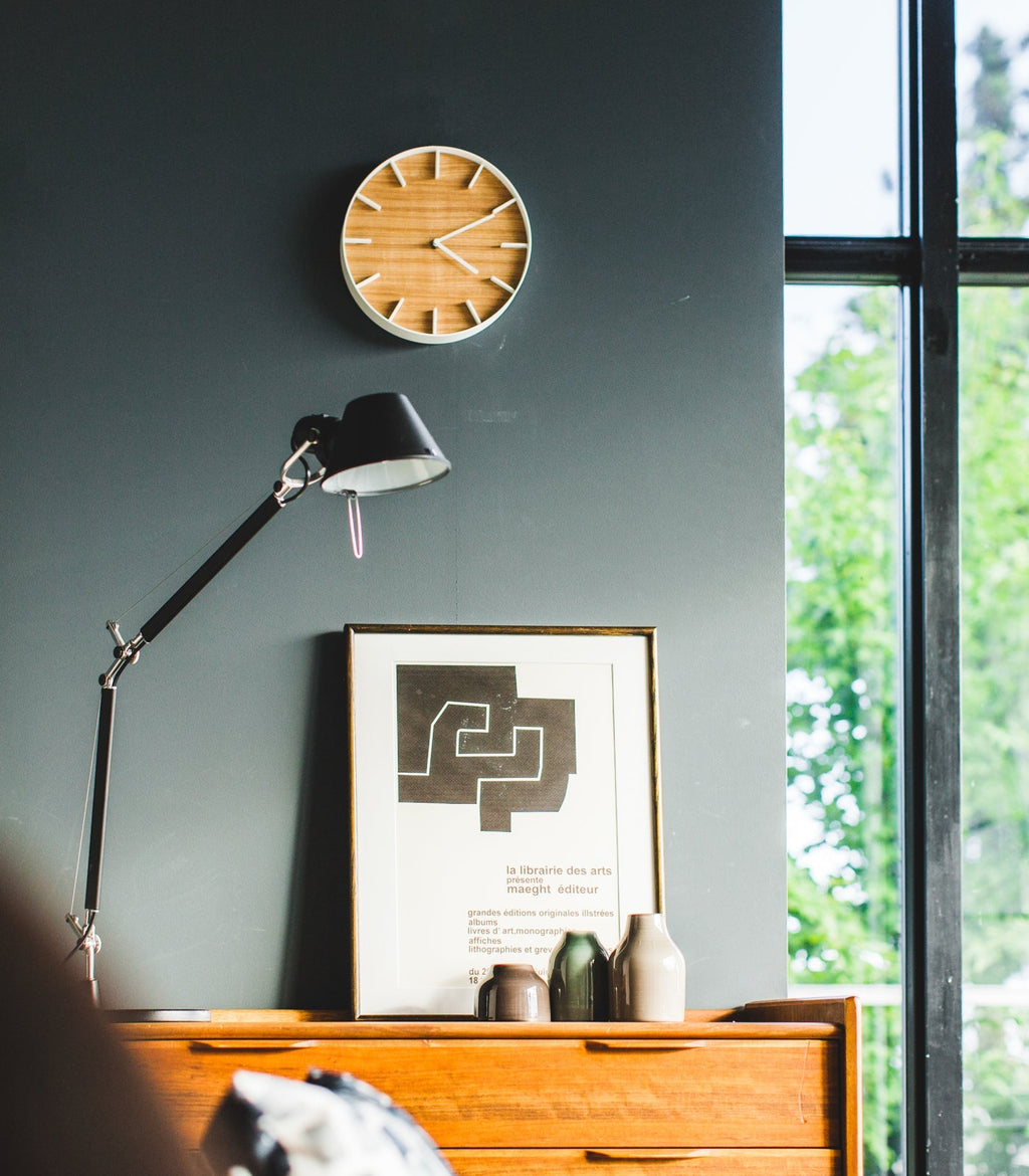 Wall Clock - Steel + Wood - Paranoid Ranch