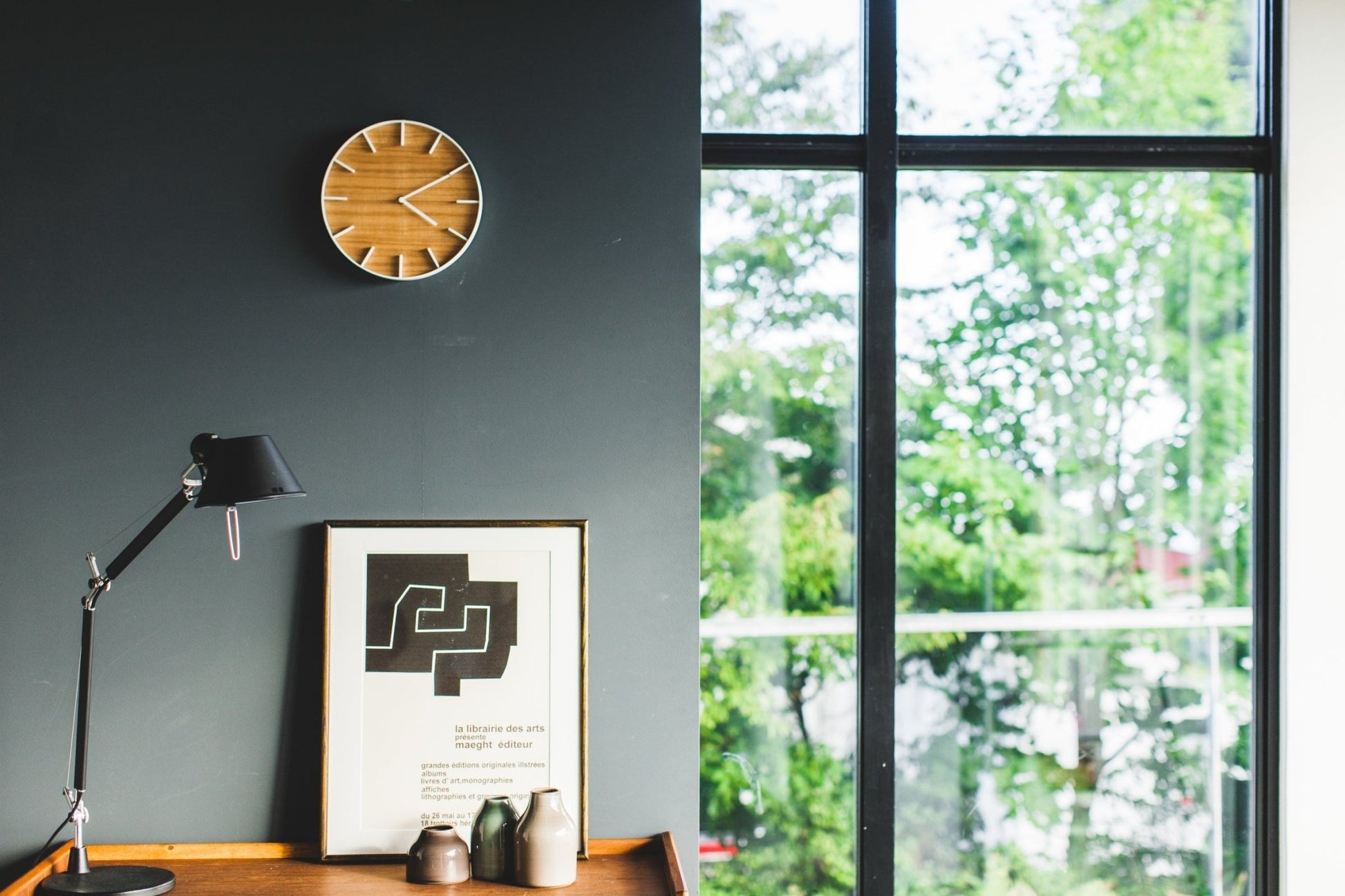 Wall Clock - Steel + Wood - Paranoid Ranch