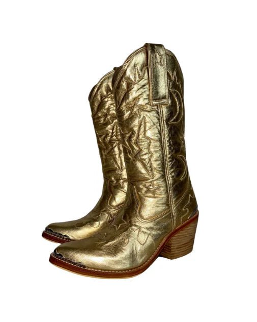 Wandering Coyote Frontier Boots - Gold - Paranoid Ranch