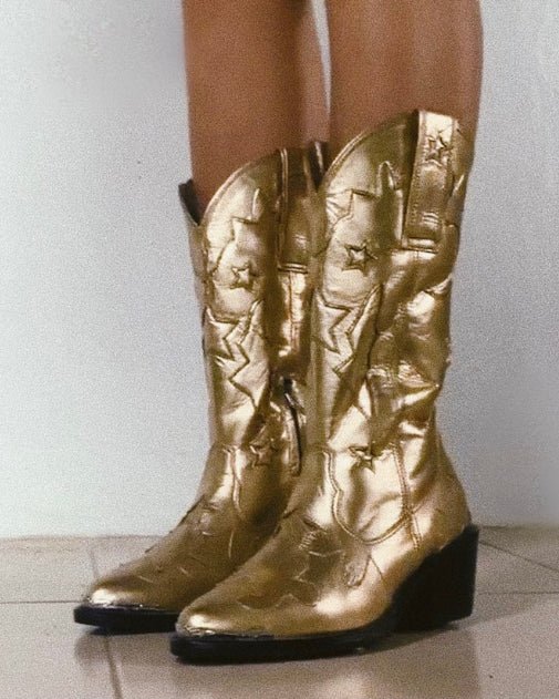 Wandering Coyote Frontier Boots - Gold - Paranoid Ranch