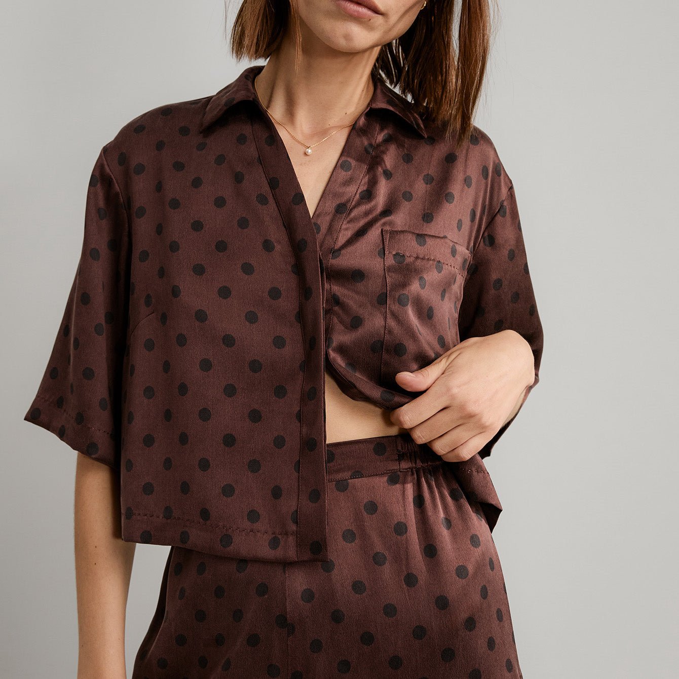 Washable Silk High Rise Pant Set - Paranoid Ranch