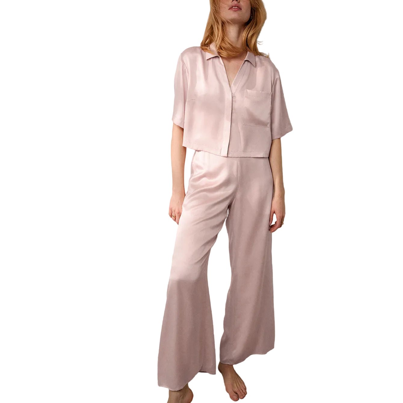 Washable Silk High Rise Pant Set - Paranoid Ranch