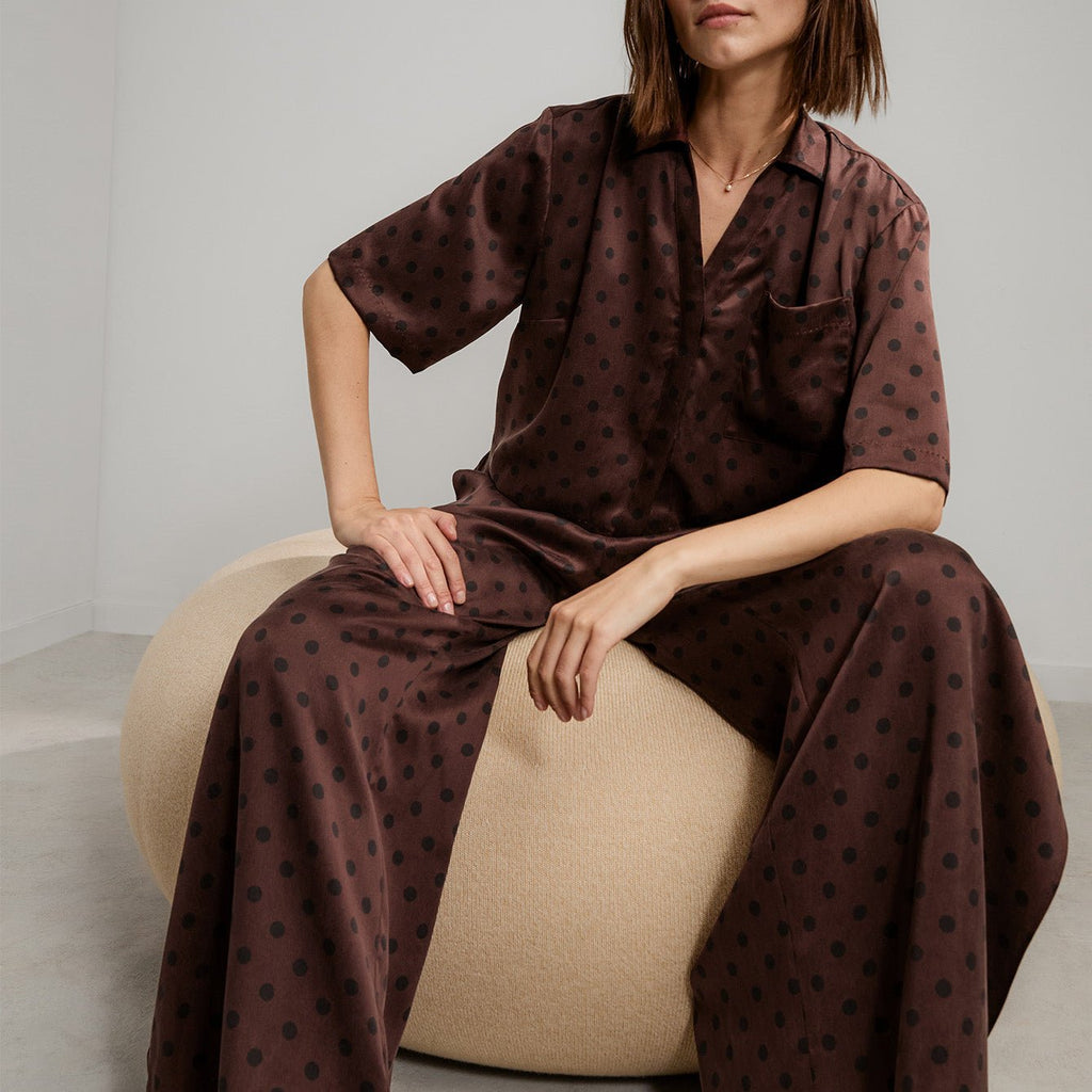 Washable Silk High Rise Pant Set - Paranoid Ranch