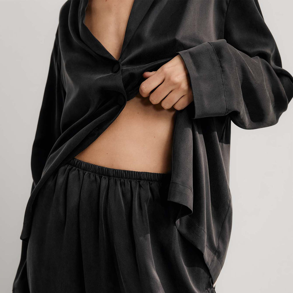 Washable Silk Long Sleeve Pant Set - Paranoid Ranch