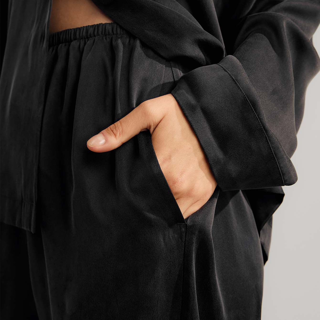 Washable Silk Long Sleeve Pant Set - Paranoid Ranch