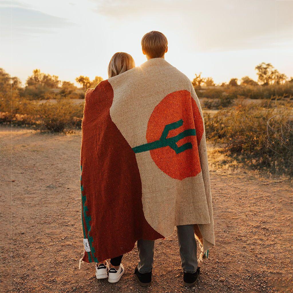 Western Handwoven Throw Blanket - Paranoid Ranch