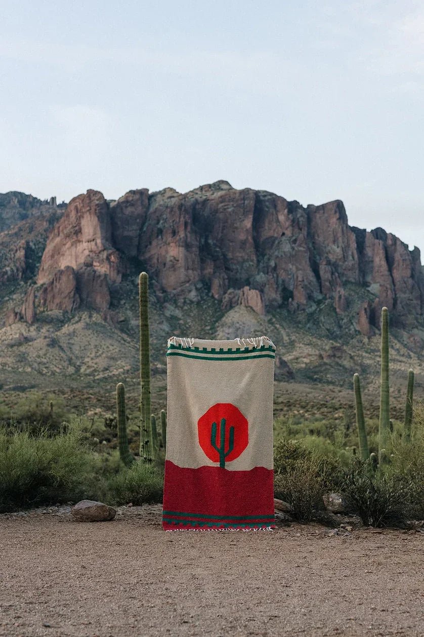 Western Handwoven Throw Blanket - Paranoid Ranch