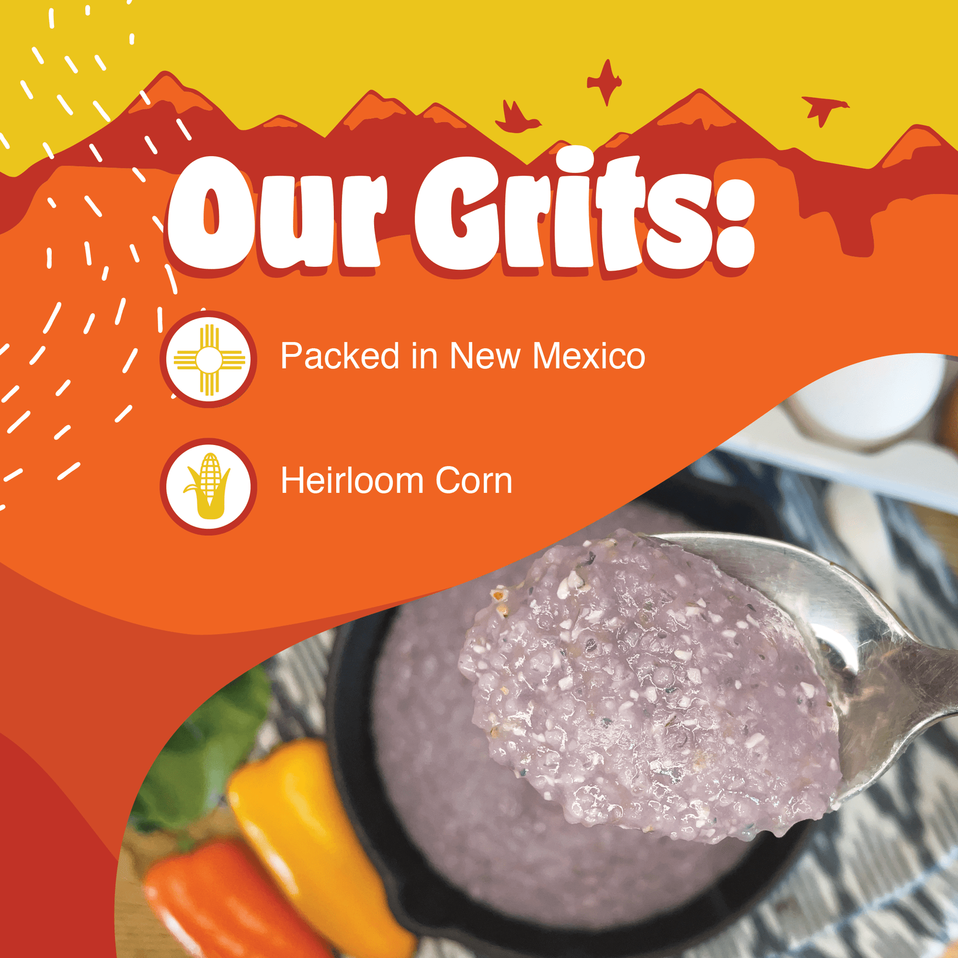 Western Heirloom Blue Corn Grits - Paranoid Ranch