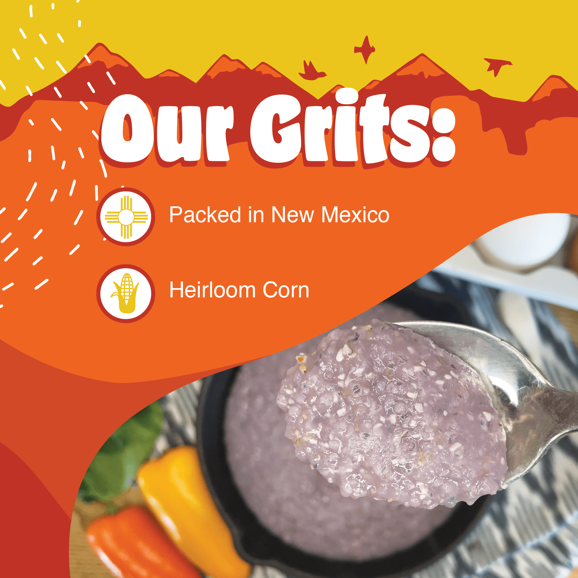 Western Heirloom Blue Corn Grits - Paranoid Ranch