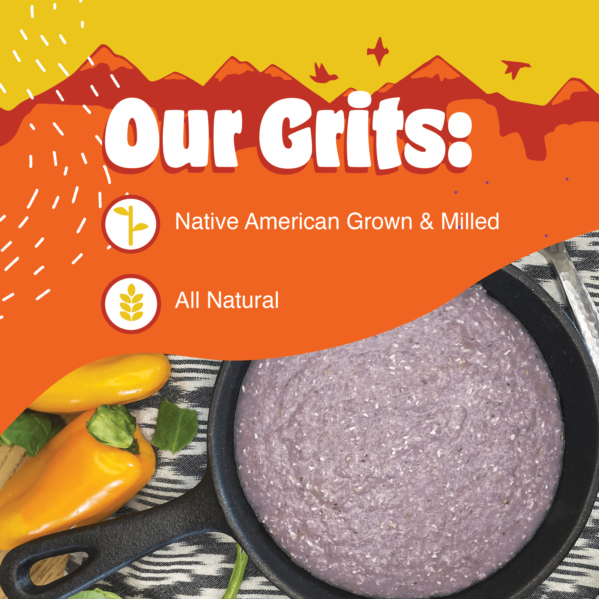 Western Heirloom Blue Corn Grits - Paranoid Ranch