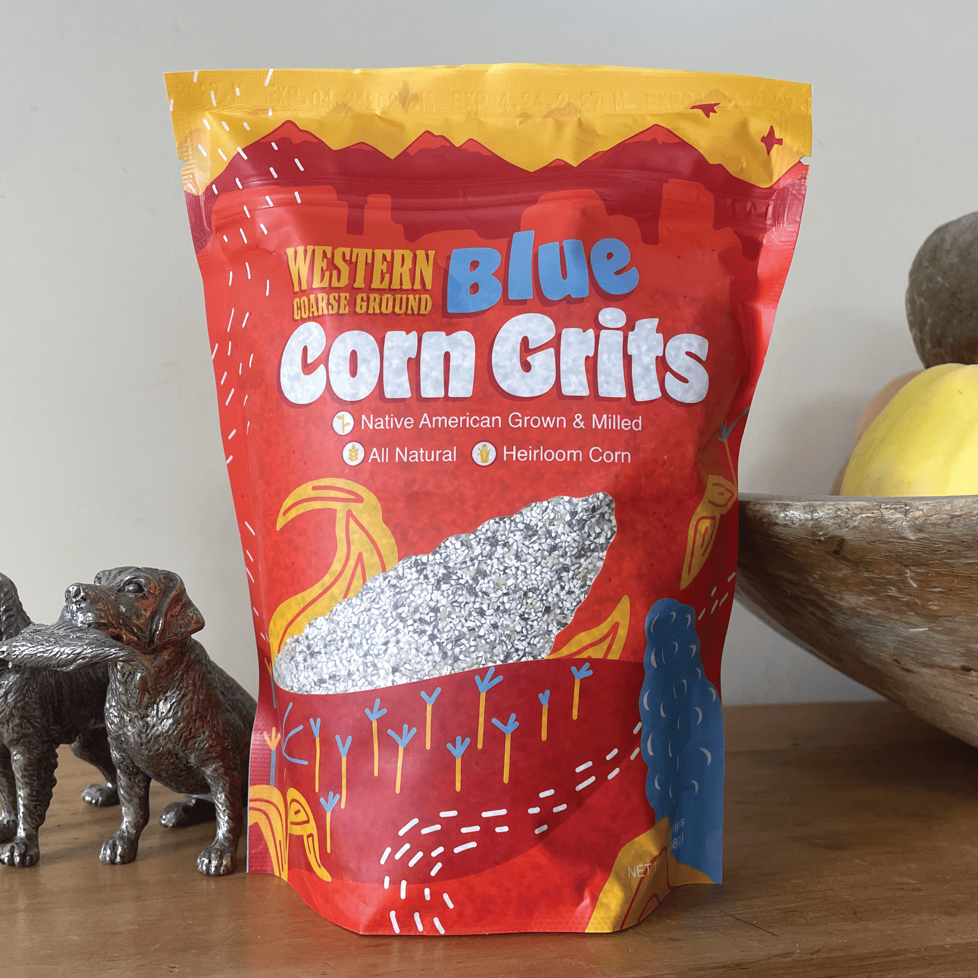 Western Heirloom Blue Corn Grits - Paranoid Ranch