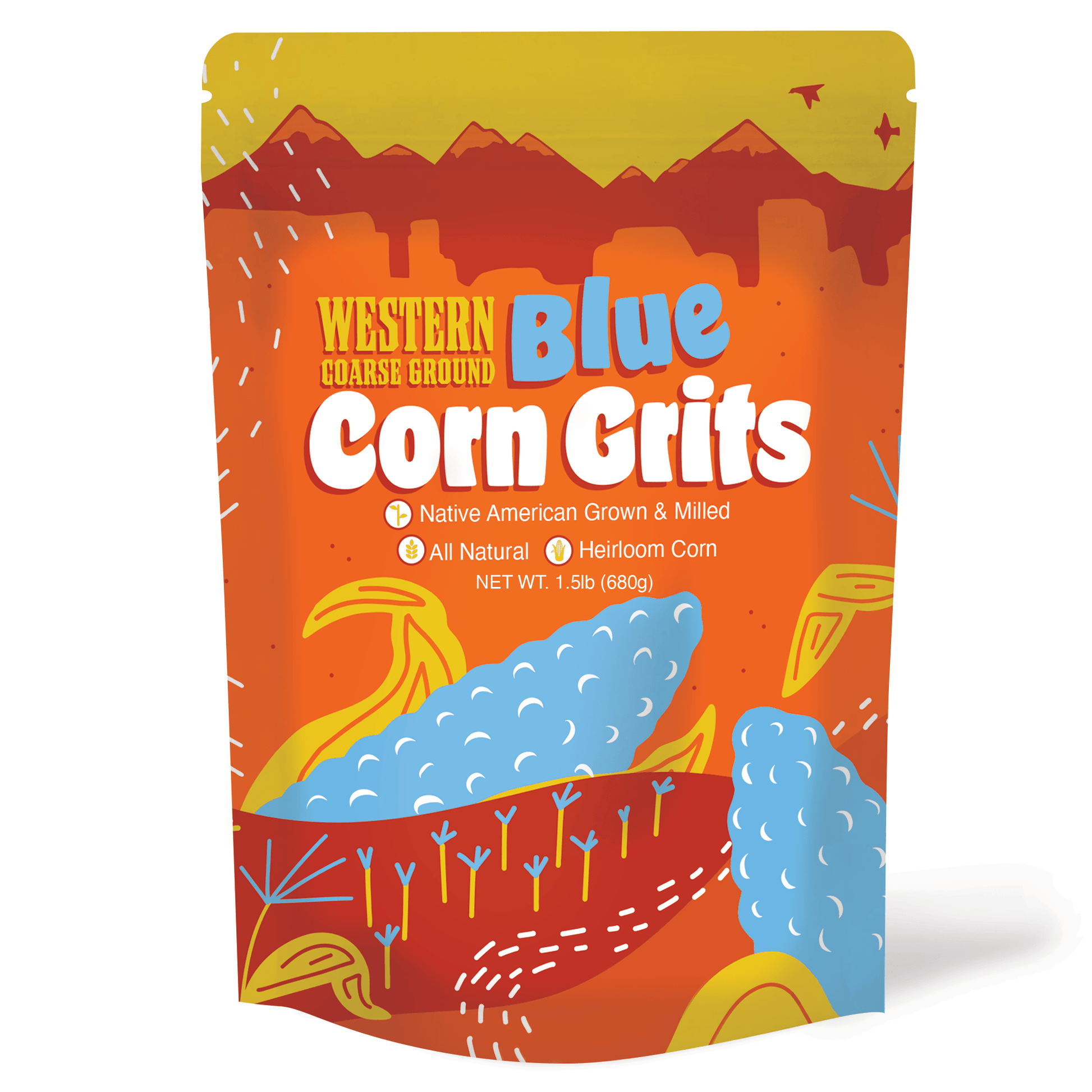 Western Heirloom Blue Corn Grits - Paranoid Ranch