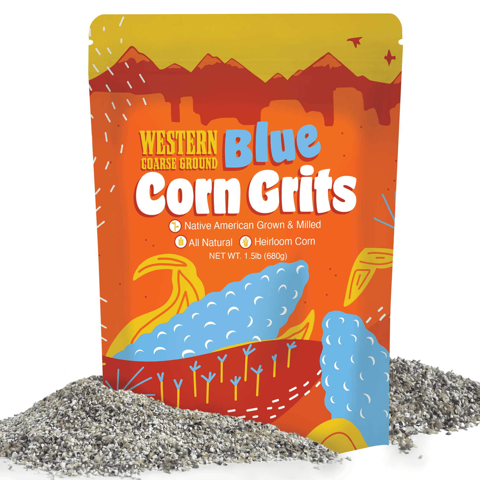 Western Heirloom Blue Corn Grits - Paranoid Ranch