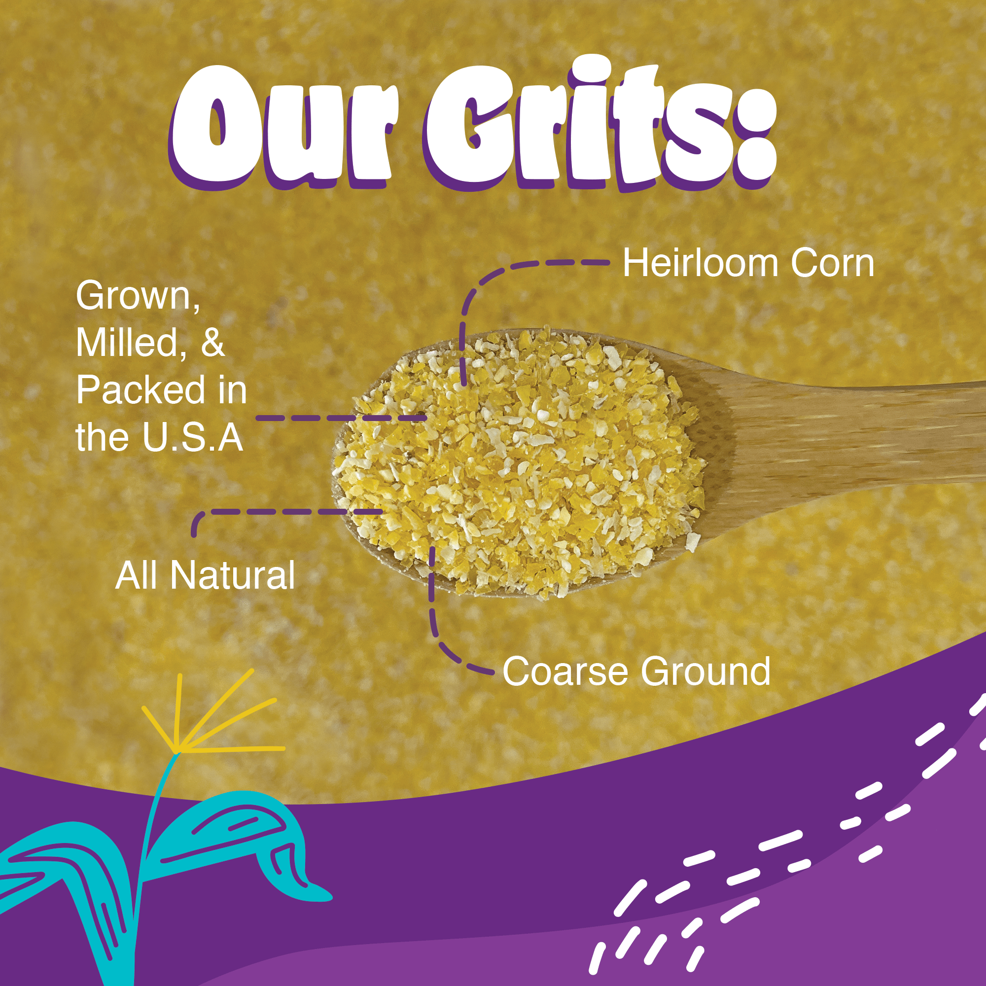 Western Heirloom Yellow Corn Grits - Paranoid Ranch