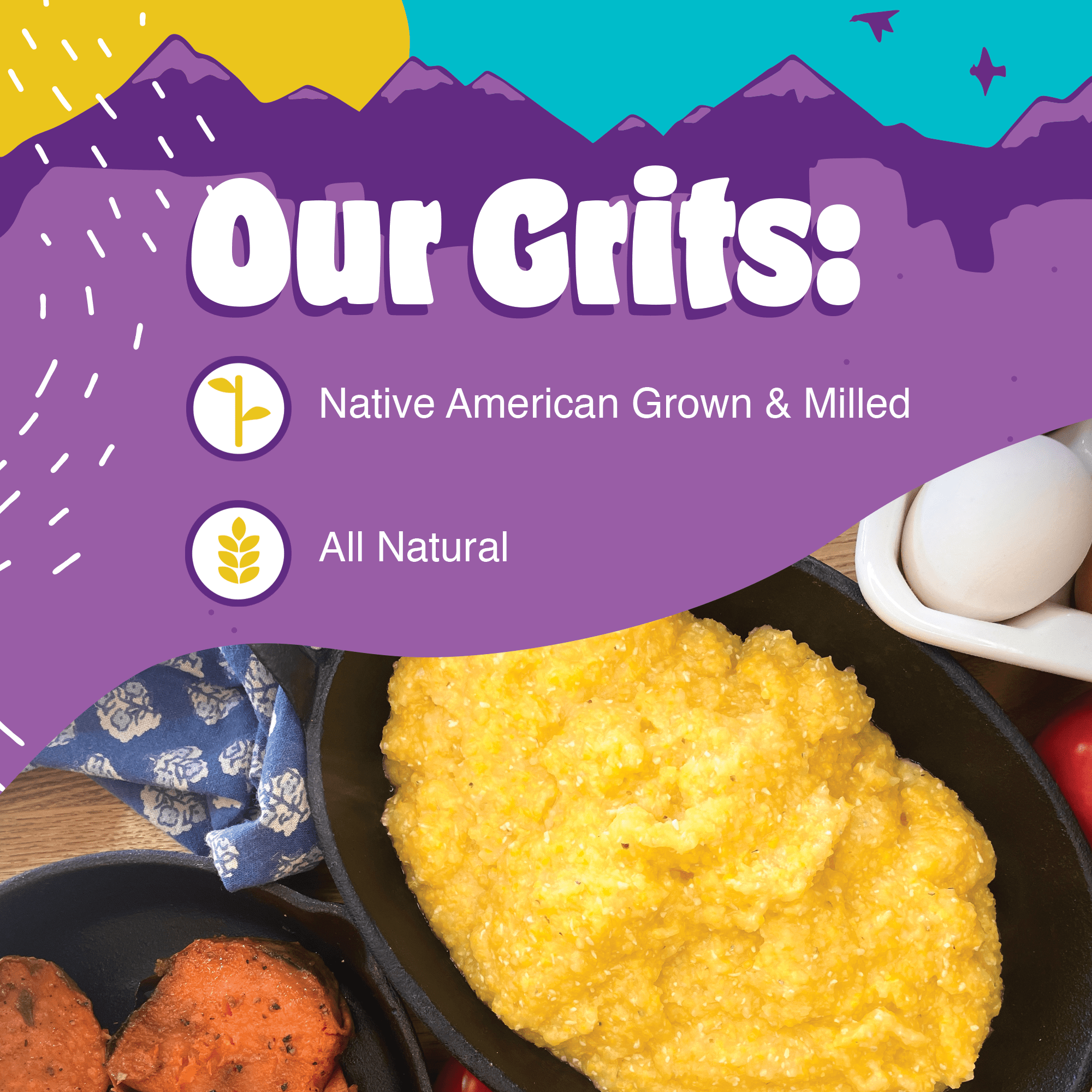 Western Heirloom Yellow Corn Grits - Paranoid Ranch