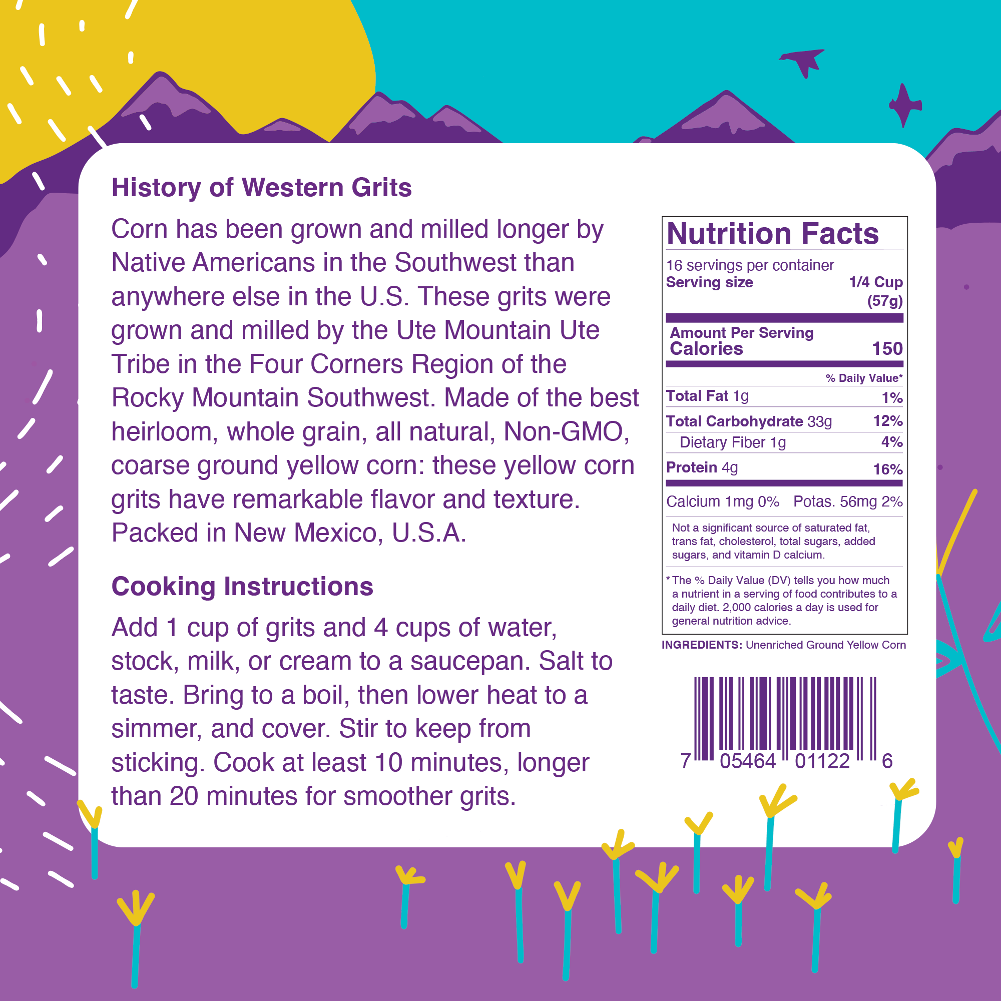 Western Heirloom Yellow Corn Grits - Paranoid Ranch