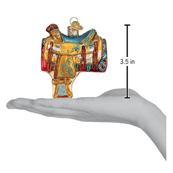 Western Saddle Ornament - Paranoid Ranch