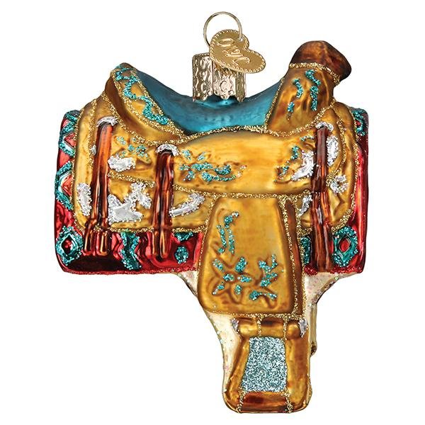 Western Saddle Ornament - Paranoid Ranch