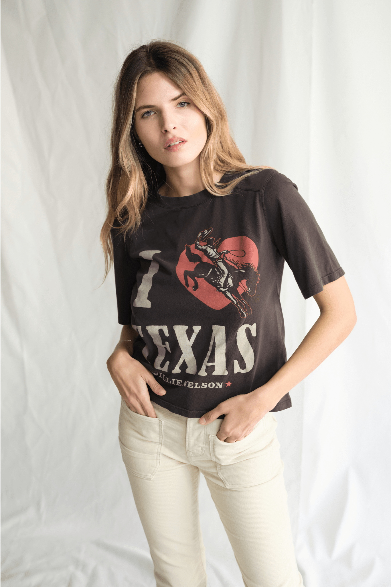 Willie Nelson I Love Texas Top - Paranoid Ranch