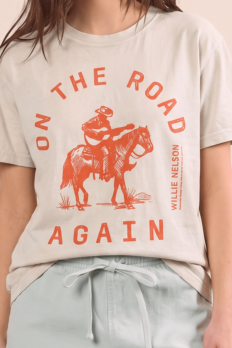 Willie Nelson on the Road Raglan - Paranoid Ranch