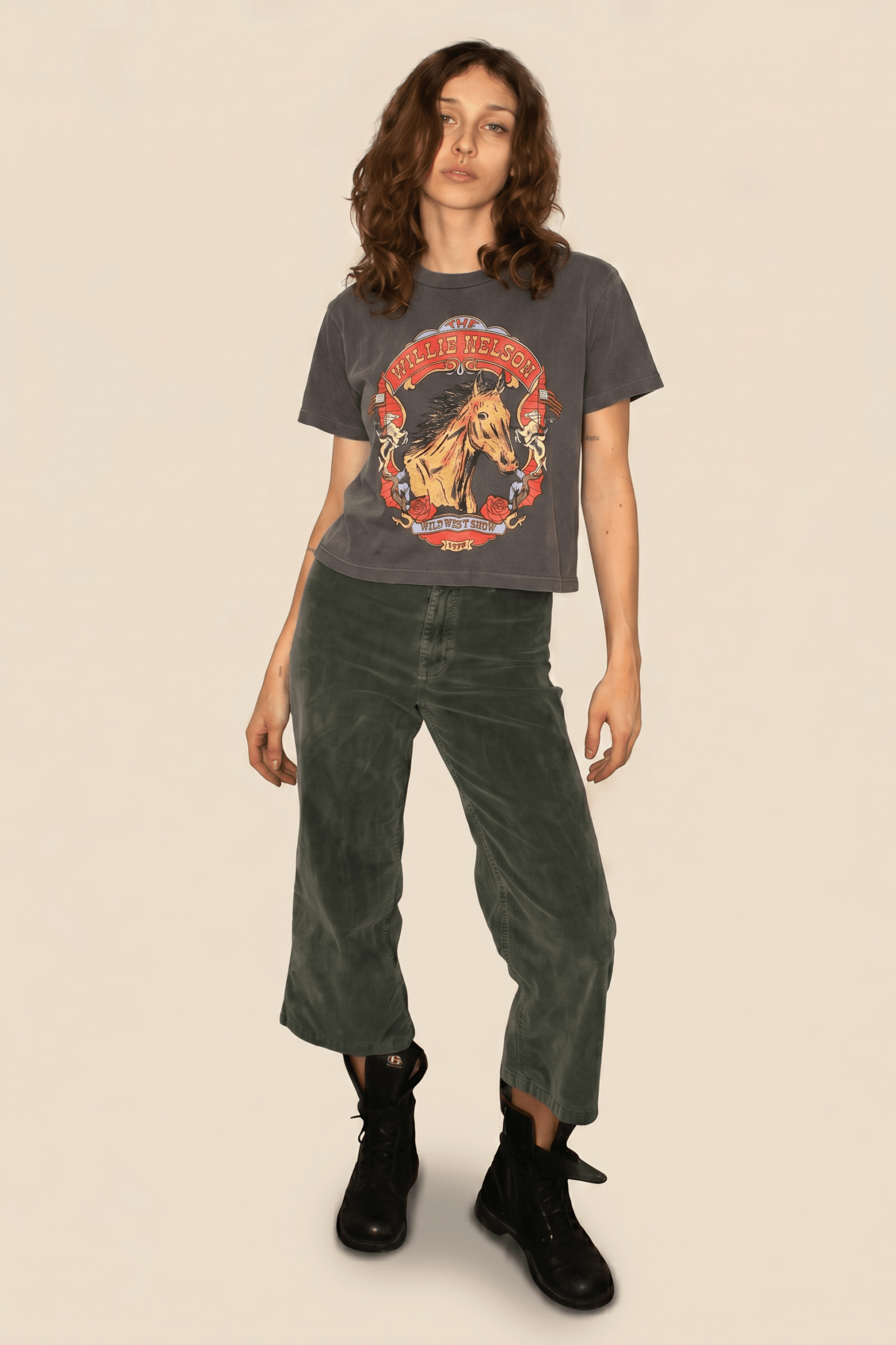 Willie Nelson Wild West Tee - Paranoid Ranch