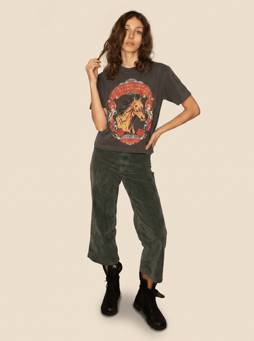 Willie Nelson Wild West Tee - Paranoid Ranch