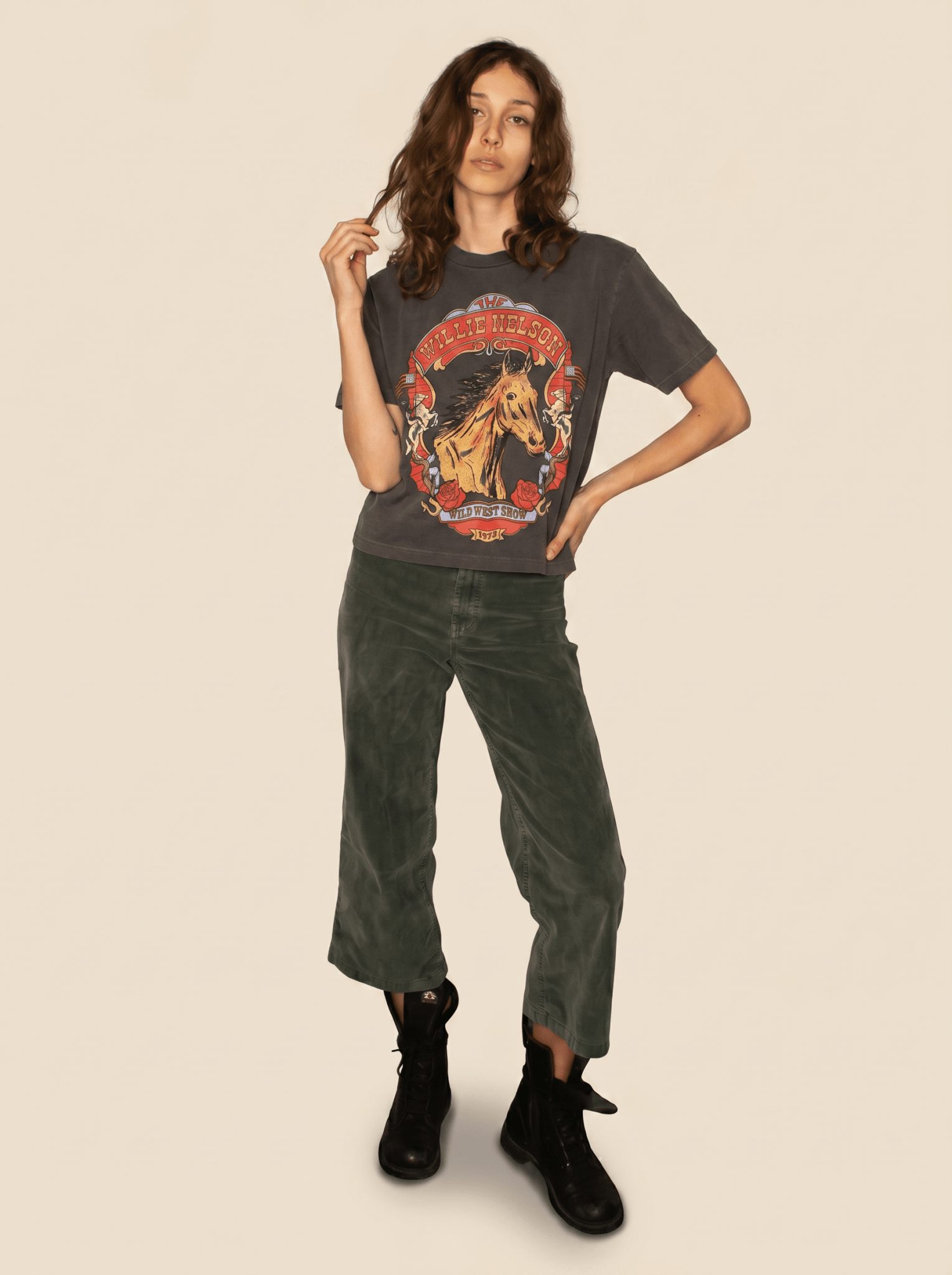 Willie Nelson Wild West Tee - Paranoid Ranch