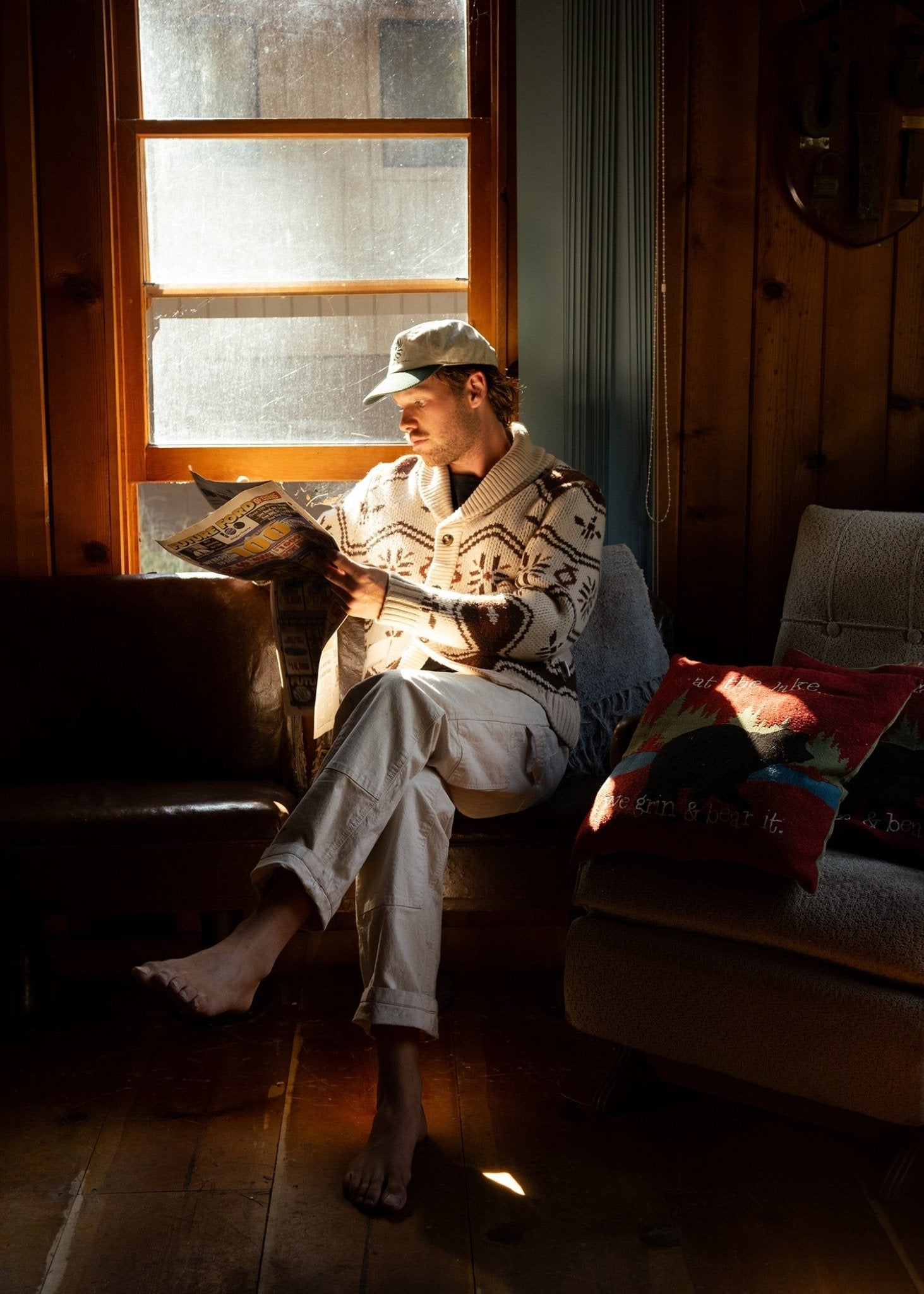 Wincha Shawl Collar Sweater - Paranoid Ranch