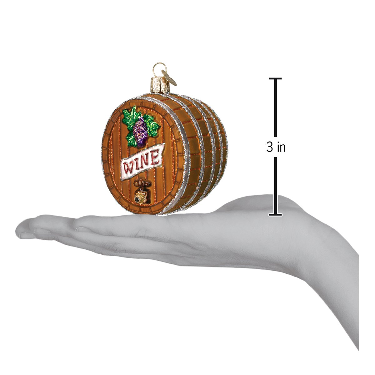 Wine Barrel Ornament - Paranoid Ranch