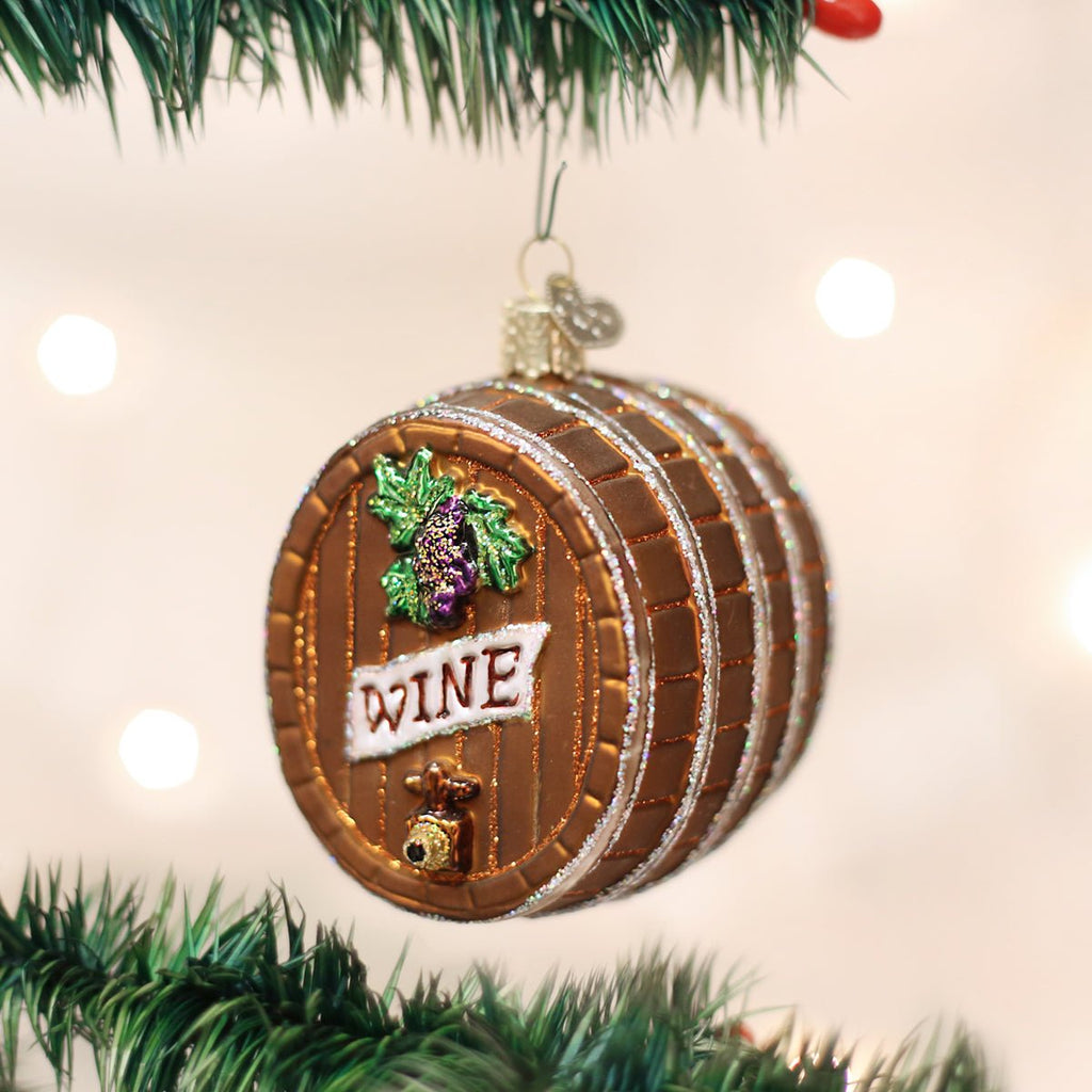 Wine Barrel Ornament - Paranoid Ranch