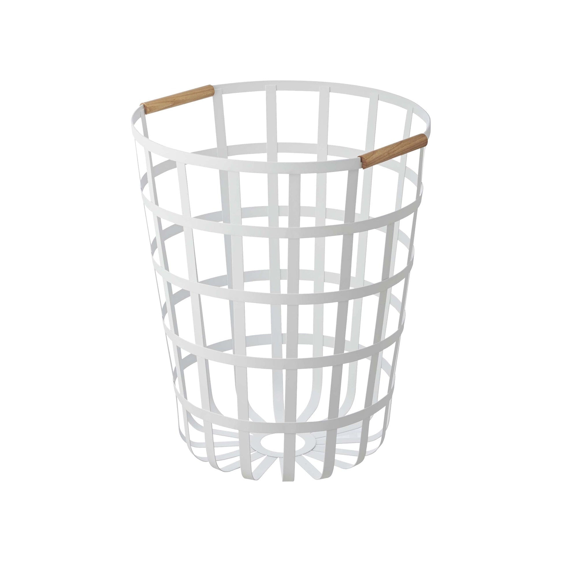 Wire Basket (18" H) - Steel + Wood - Paranoid Ranch