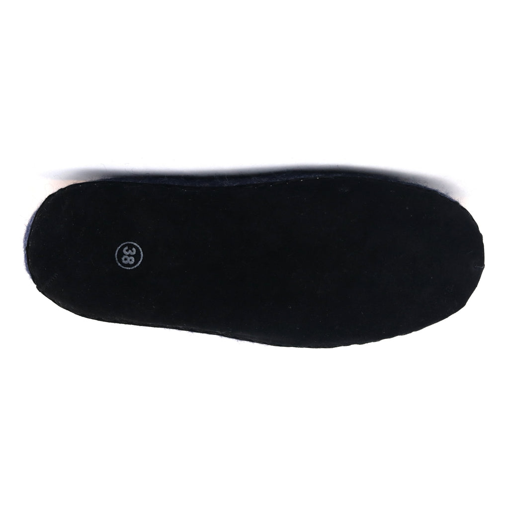 Womens Astoria Noir Wool House Slippers - Paranoid Ranch