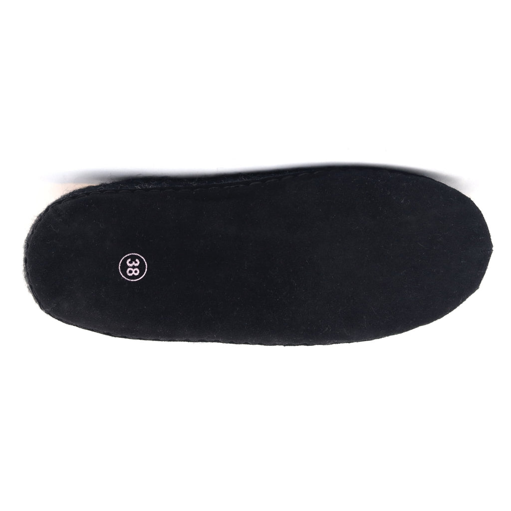 Womens Astoria Noir Wool House Slippers - Paranoid Ranch