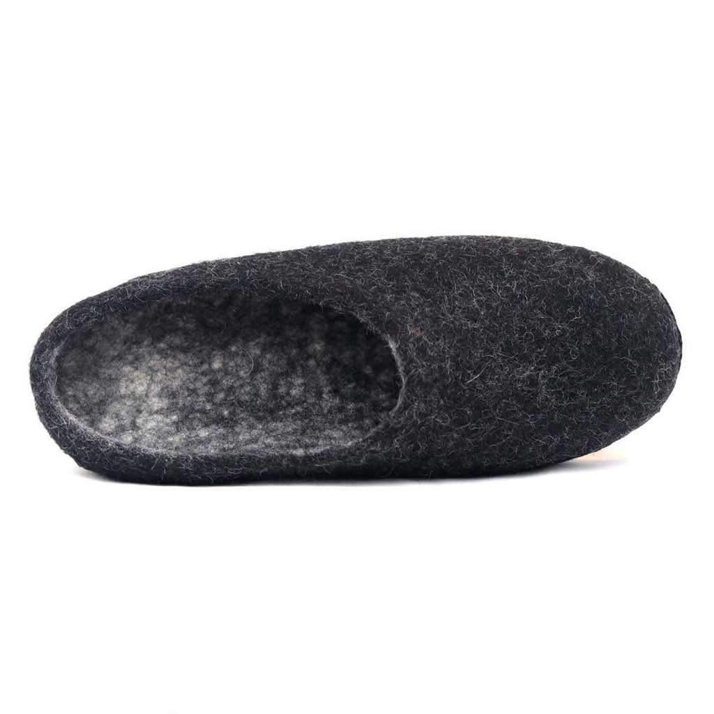 Womens Astoria Noir Wool House Slippers - Paranoid Ranch