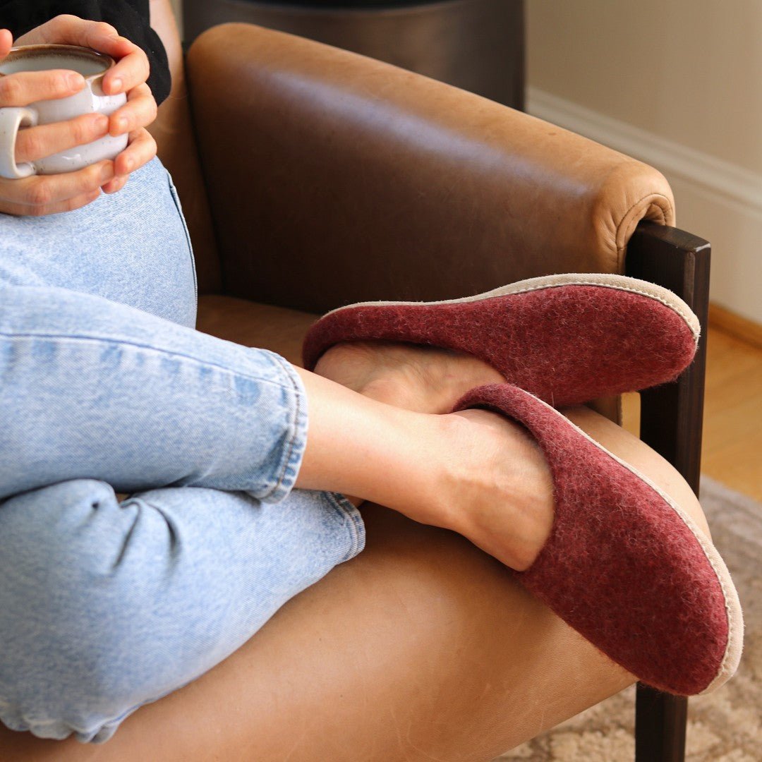 Womens Astoria Wool House Slippers - Paranoid Ranch