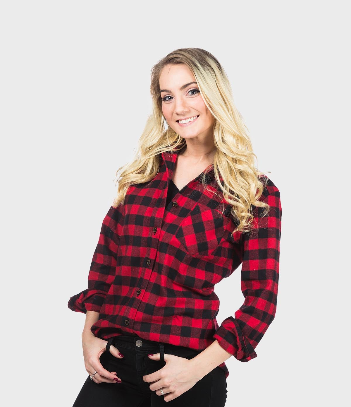 Women's Classic Flannel Shirt - Red Buffalo - Paranoid Ranch