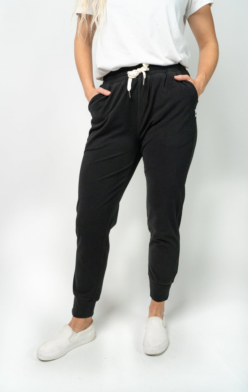 Women's Leisure Jogger (Black) - Paranoid Ranch