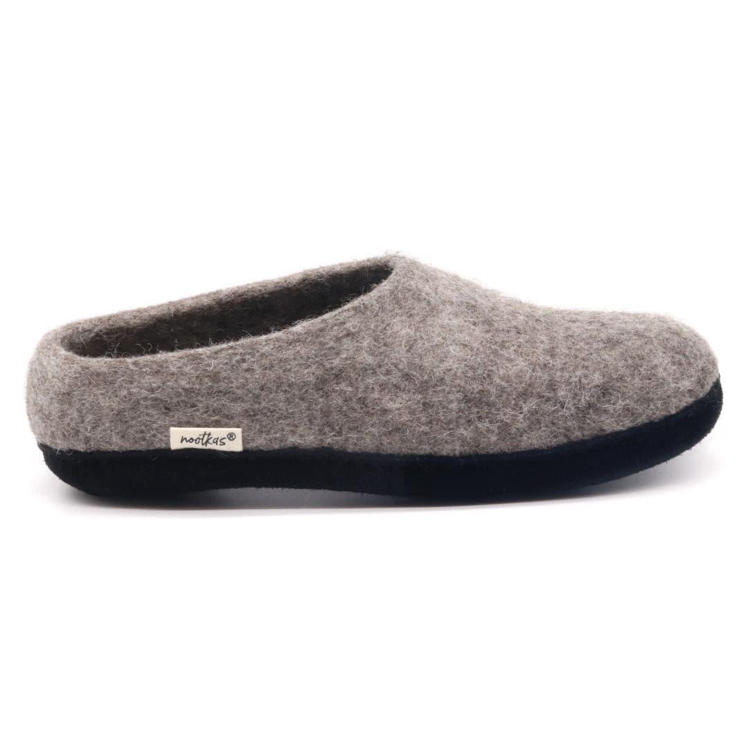 Womens Newport Noir Wool House Shoe - Paranoid Ranch