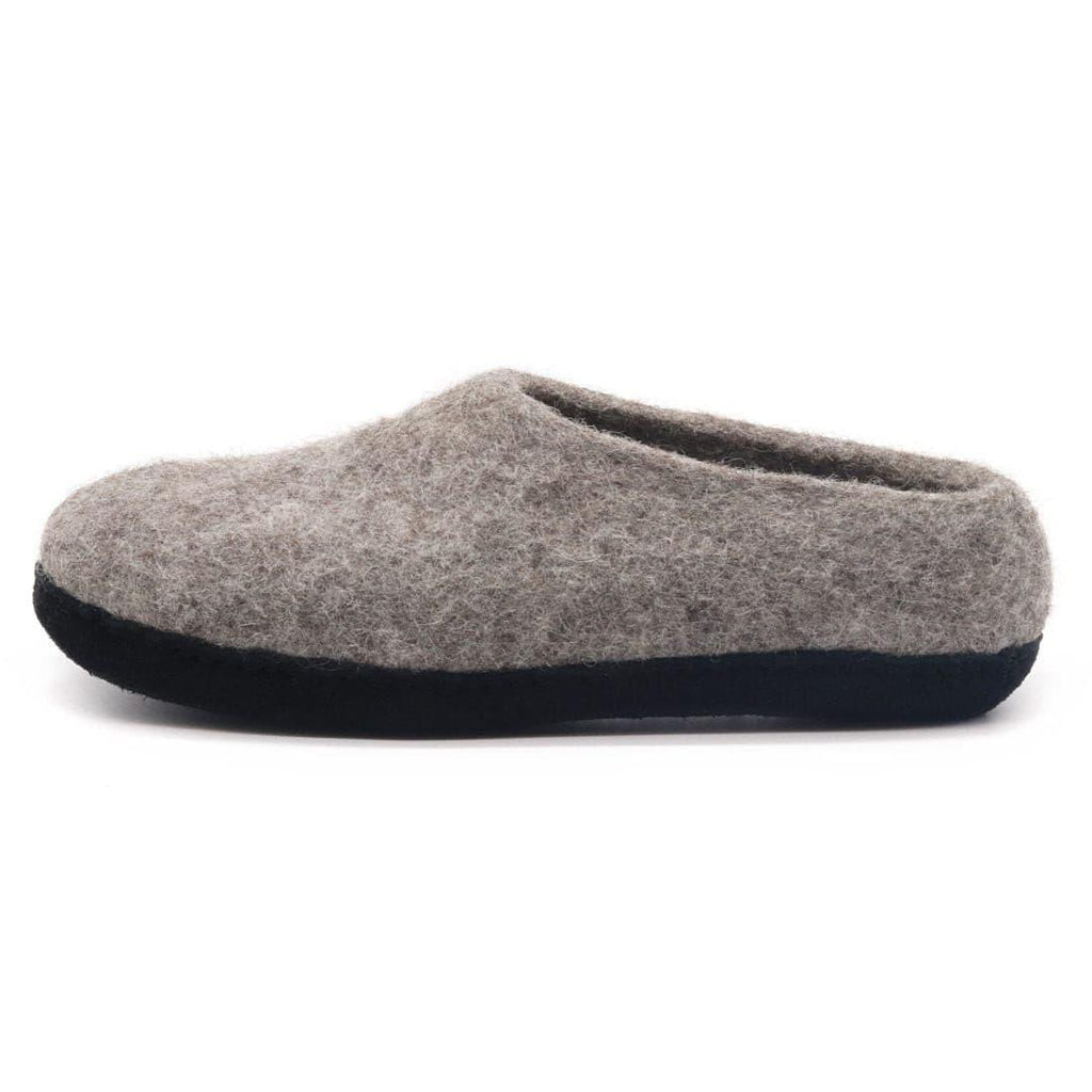Womens Newport Noir Wool House Shoe - Paranoid Ranch
