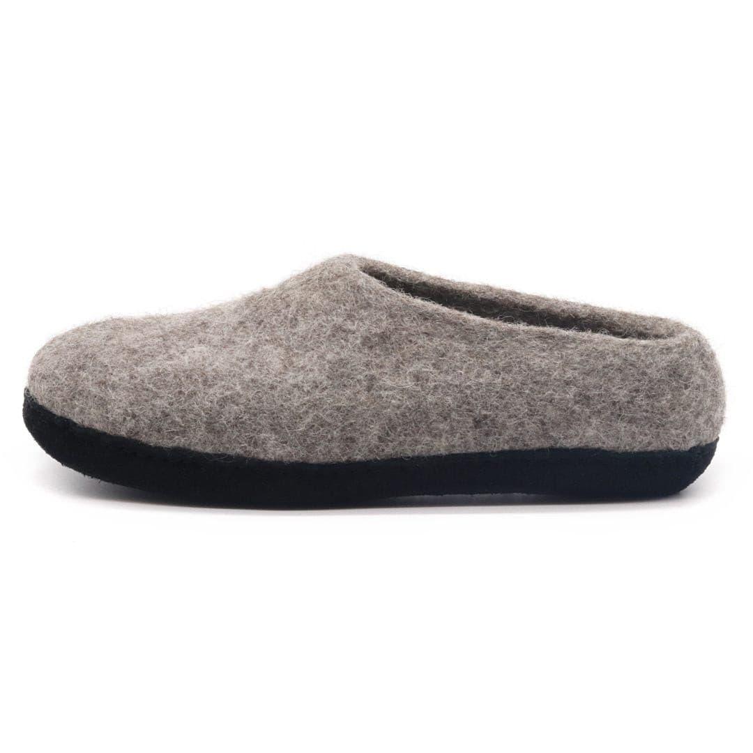 Womens Newport Noir Wool House Shoe - Paranoid Ranch