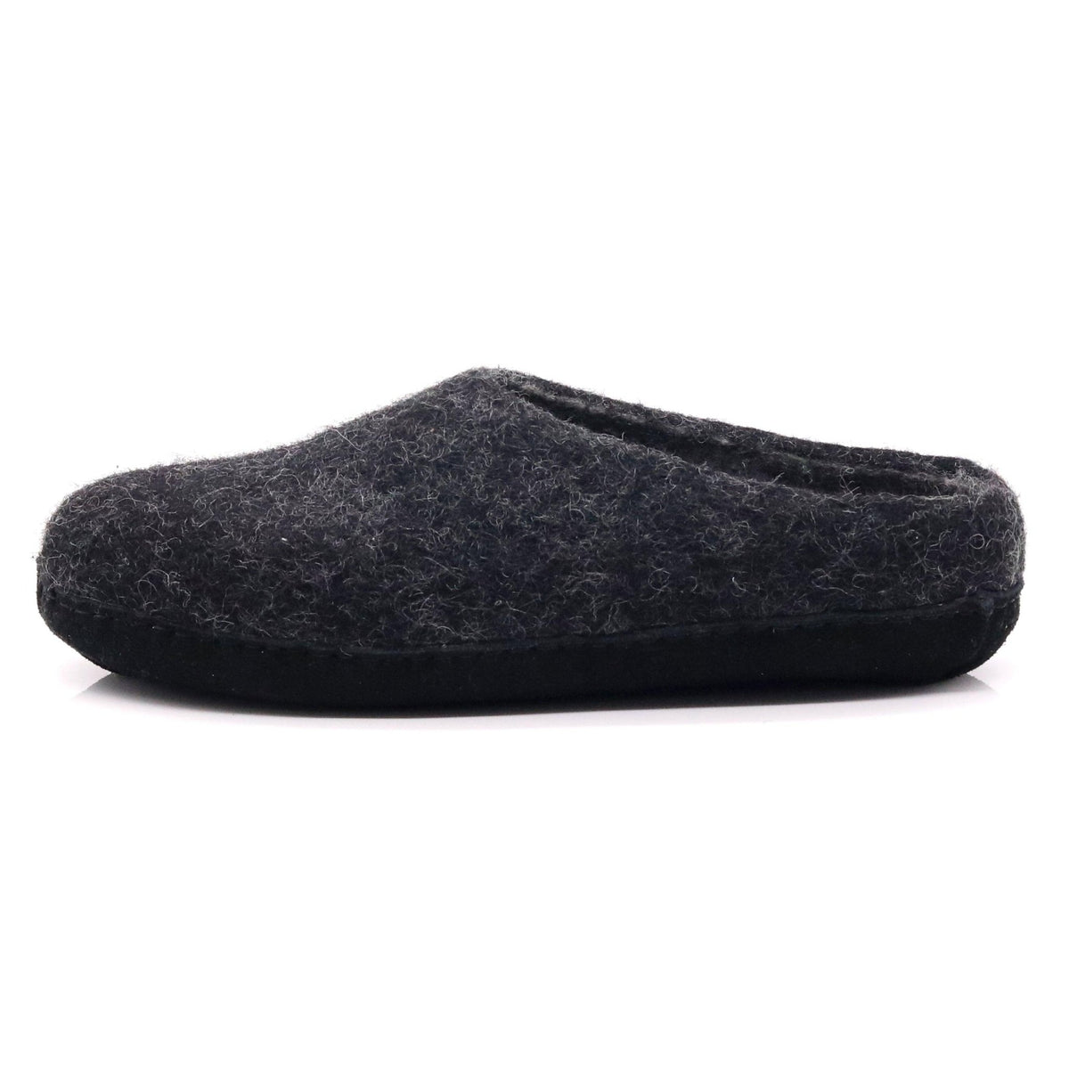 Womens Newport Noir Wool House Shoe - Paranoid Ranch