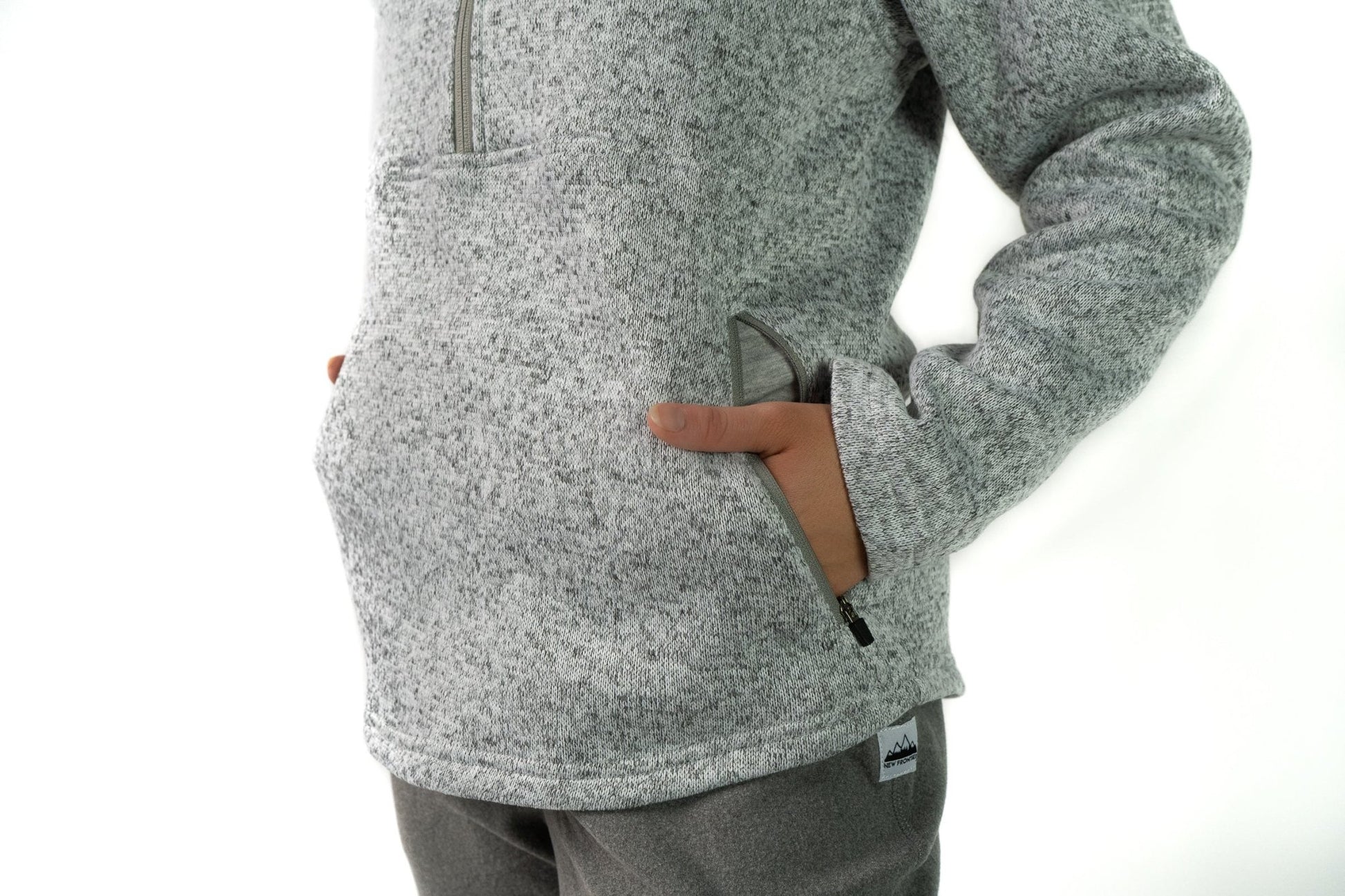 Women's Premium 1/4 Zip Pullover (Ash) - Paranoid Ranch